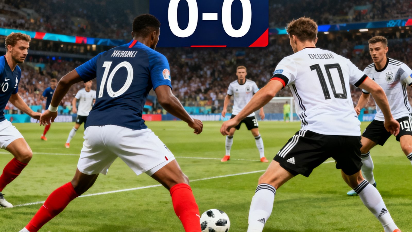 法国与德国0-0闷平，双方防守数据亮眼